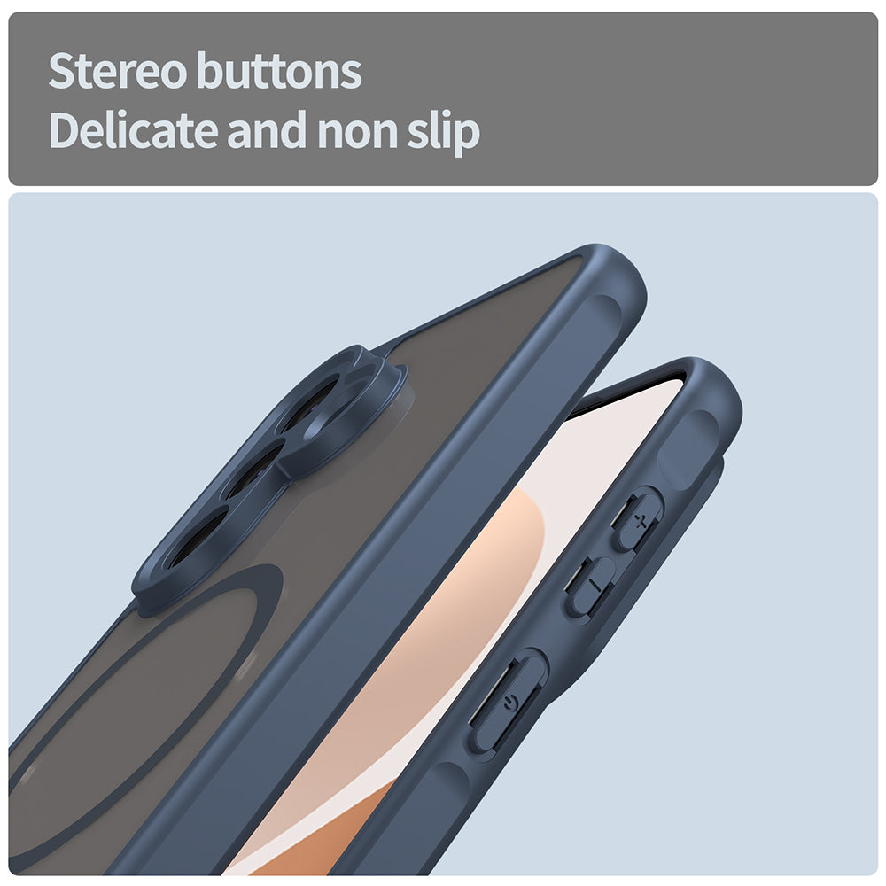 Futrola MagSafe za Samsung Galaxy A57 5G, Techsuit, HaloFrost II, Tamnoplava