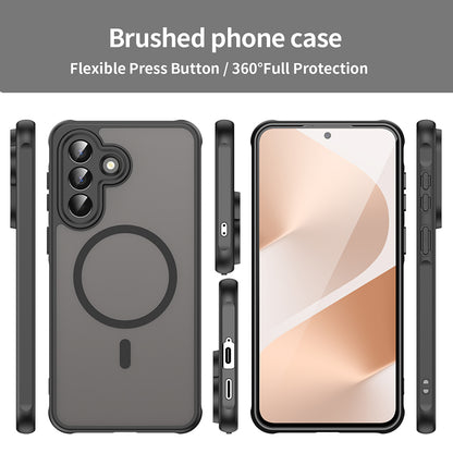 Futrola MagSafe za Samsung Galaxy A57 5G, Techsuit, HaloFrost II, Crna