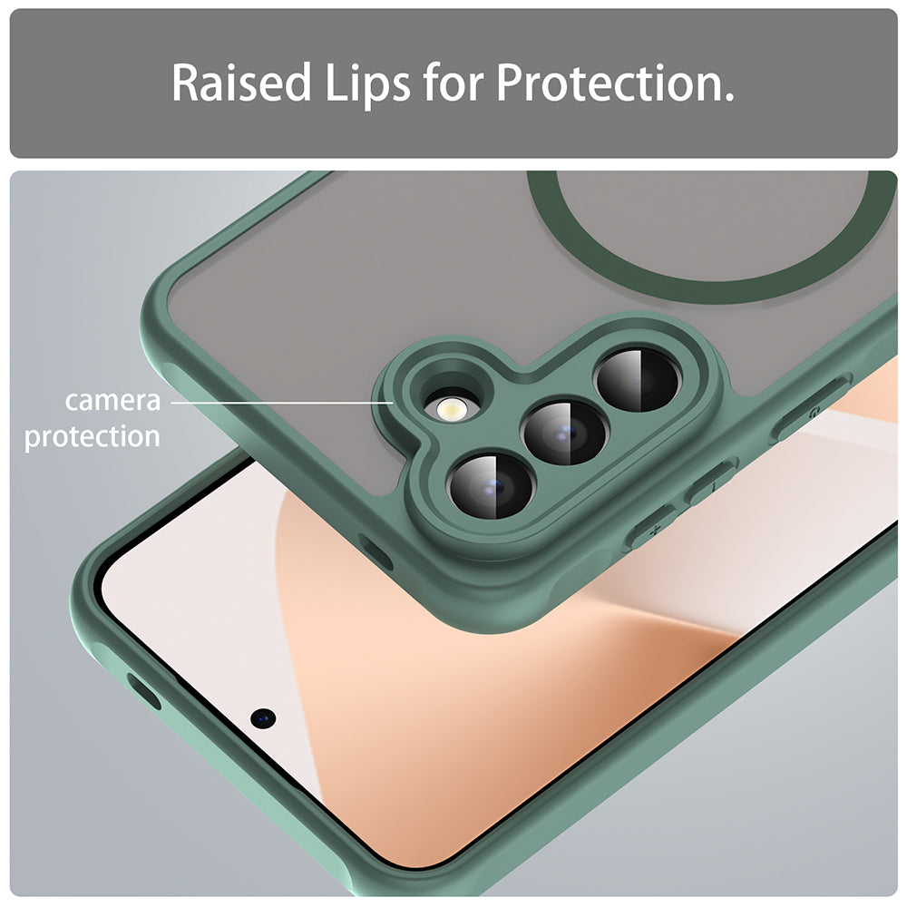 Futrola MagSafe za Samsung Galaxy A57 5G, Techsuit, HaloFrost II, Zelena