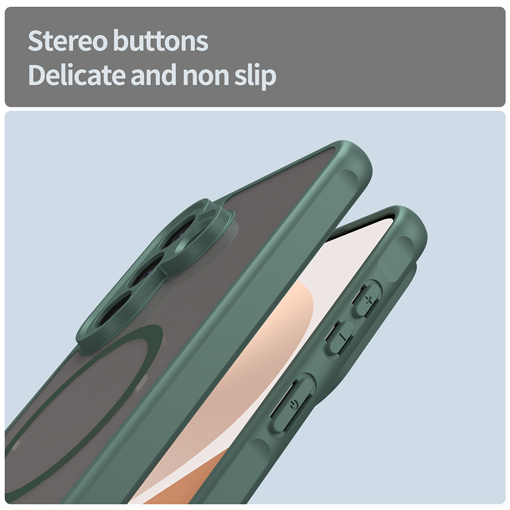 Futrola MagSafe za Samsung Galaxy A57 5G, Techsuit, HaloFrost II, Zelena