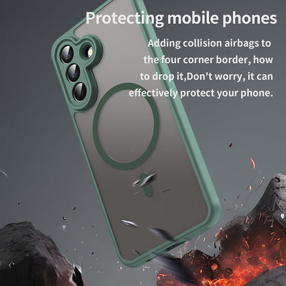 Futrola MagSafe za Samsung Galaxy A57 5G, Techsuit, HaloFrost II, Zelena