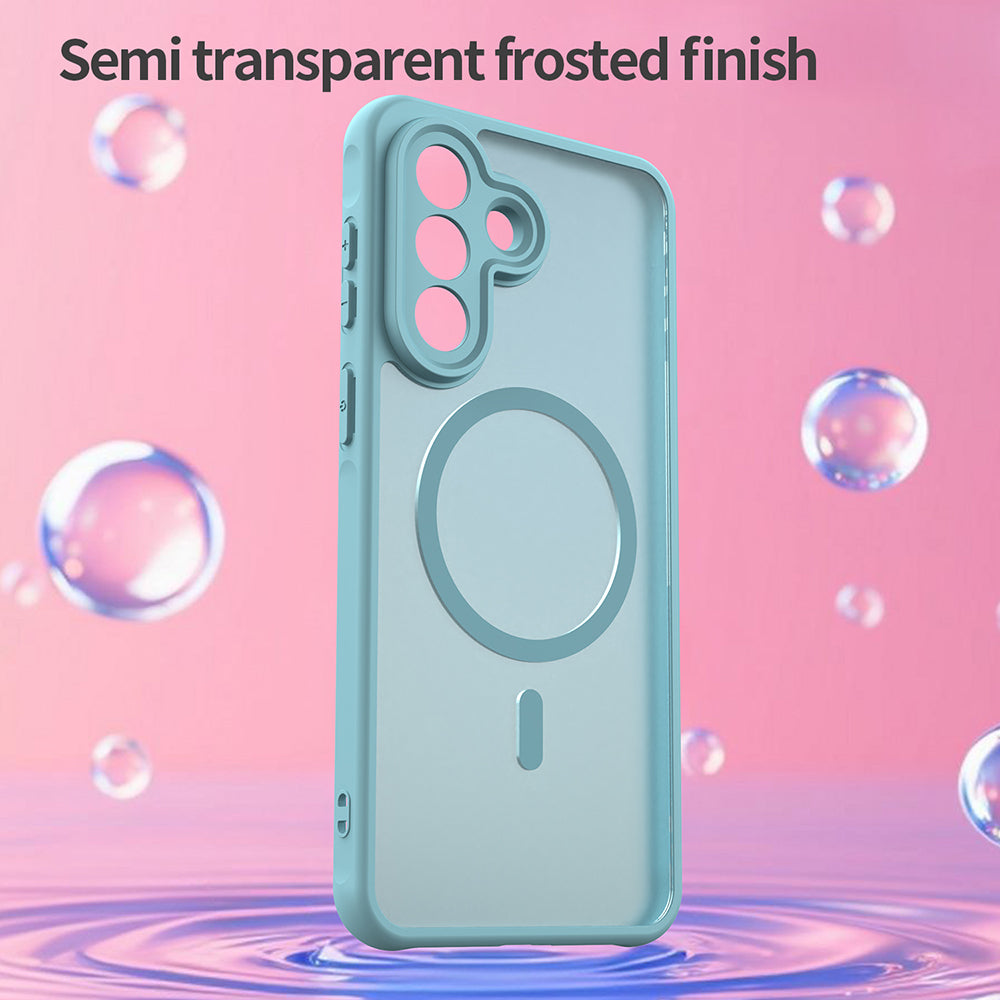 Futrola MagSafe za Samsung Galaxy A57 5G, Techsuit, HaloFrost II, Svijetlo Zelena