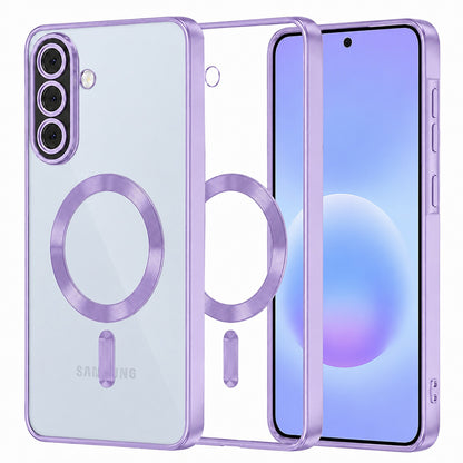 MagSafe futrola za Samsung Galaxy A57 5G, Techsuit, Luxury Crystal, Svetlo Ljubičasta