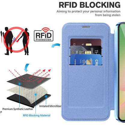 Futrola MagSafe za Samsung Galaxy A57 5G, Techsuit, SmartMag Book, Plava