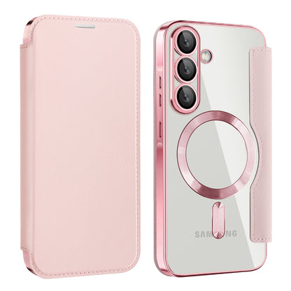 Futrola MagSafe za Samsung Galaxy A57 5G, Techsuit, SmartMag Book, Roze