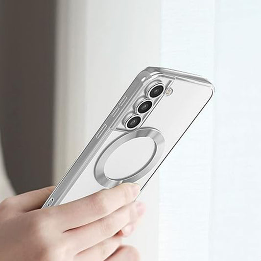 MagSafe futrola za Samsung Galaxy S21 FE 5G G990, Techsuit, Luxury Crystal, Svetlo Ljubičasta
