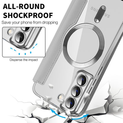MagSafe futrola za Samsung Galaxy S22 5G S901, Techsuit, SmartMag Book, Siva