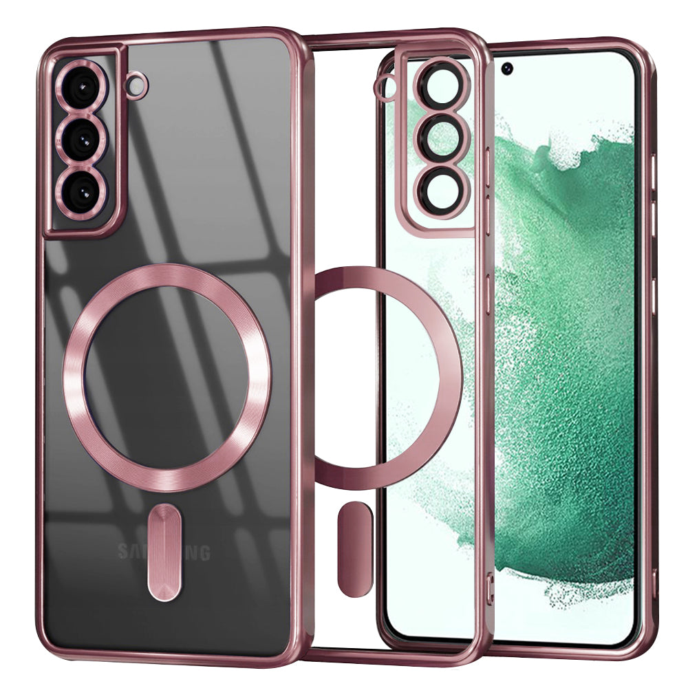 MagSafe futrola za Samsung Galaxy S22+ 5G S906, Techsuit, Luxury Crystal, Roze