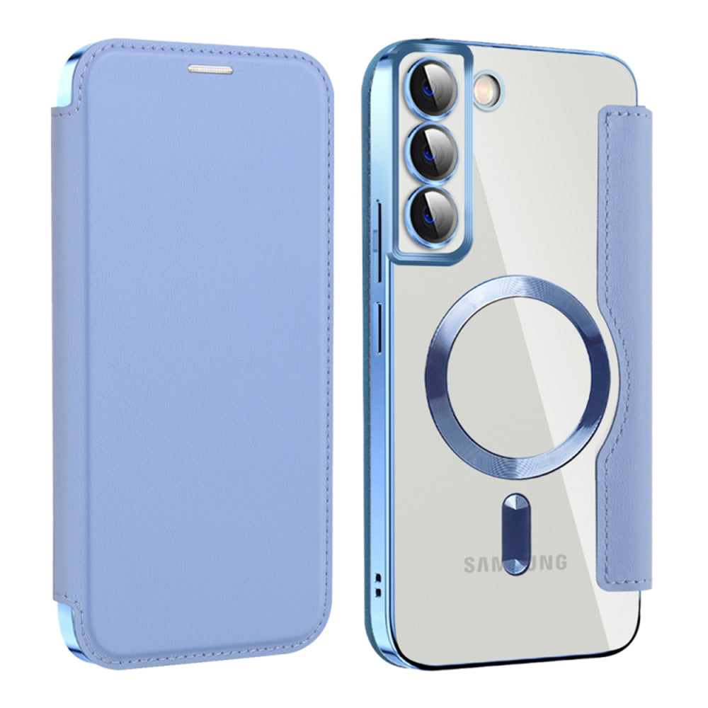 MagSafe futrola za Samsung Galaxy S22+ 5G S906, Techsuit, SmartMag Book, Plava