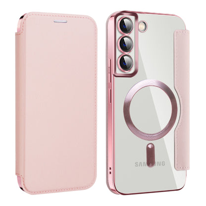 MagSafe futrola za Samsung Galaxy S22+ 5G S906, Techsuit, SmartMag Book, Roze