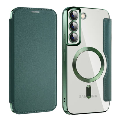 MagSafe futrola za Samsung Galaxy S22+ 5G S906, Techsuit, SmartMag Book, Zelena