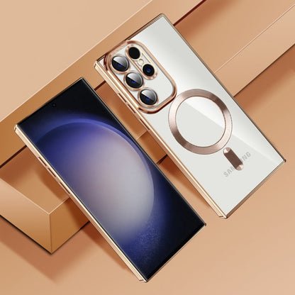 MagSafe futrola za Samsung Galaxy S22 Ultra 5G S908, Techsuit, Luxury Crystal, Tamno Plava