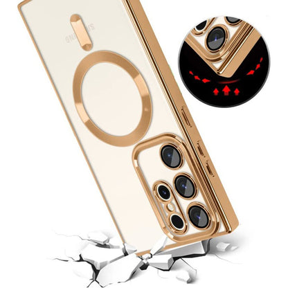 MagSafe futrola za Samsung Galaxy S22 Ultra 5G S908, Techsuit, Luxury Crystal, Tamno Plava