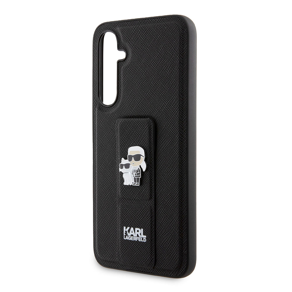 Futrola MagSafe za Samsung Galaxy S23 FE S711, Karl Lagerfeld, Saffiano Gripstand Karl & Choupette, Plava