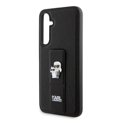 Futrola MagSafe za Samsung Galaxy S23 FE S711, Karl Lagerfeld, Saffiano Gripstand Karl & Choupette, Plava