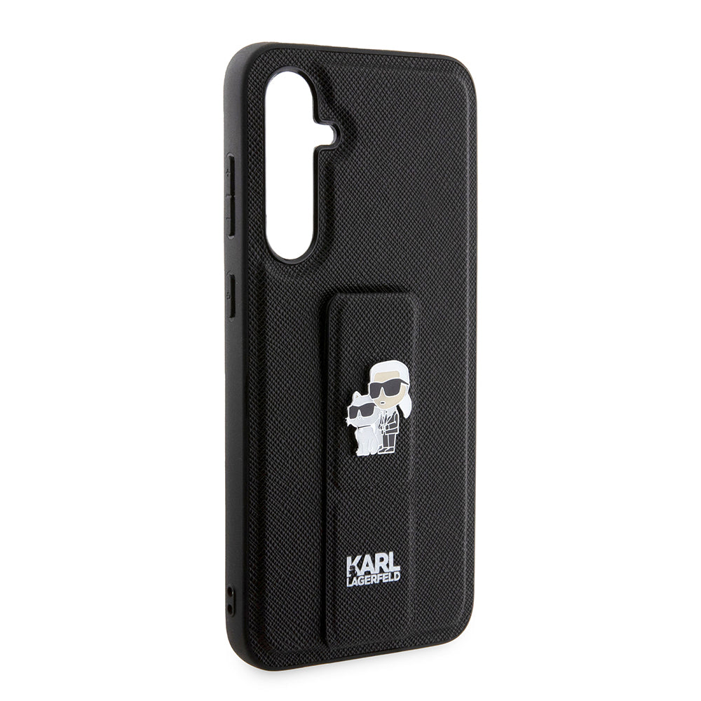 Futrola MagSafe za Samsung Galaxy S23 FE S711, Karl Lagerfeld, Saffiano Gripstand Karl & Choupette, Plava