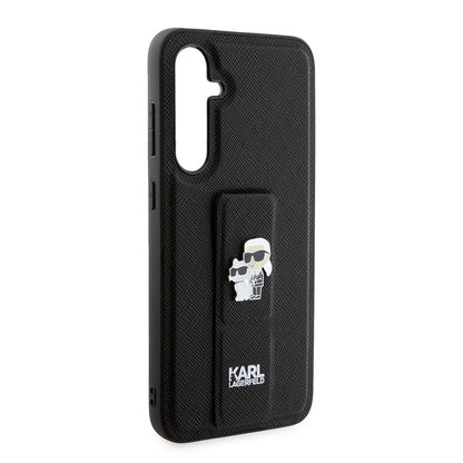 Futrola MagSafe za Samsung Galaxy S23 FE S711, Karl Lagerfeld, Saffiano Gripstand Karl & Choupette, Plava