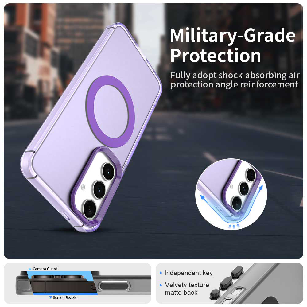 MagSafe futrola za Samsung Galaxy S23 FE S711, Techsuit, CandyCase, Ljubičasta