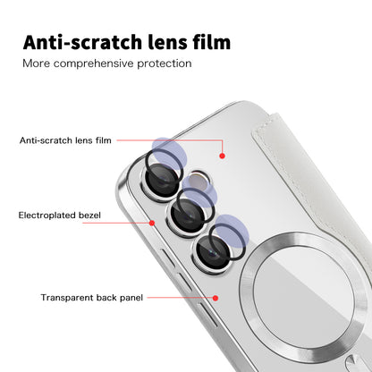 MagSafe futrola za Samsung Galaxy S23 FE S711, Techsuit, SmartMag Book, Siva