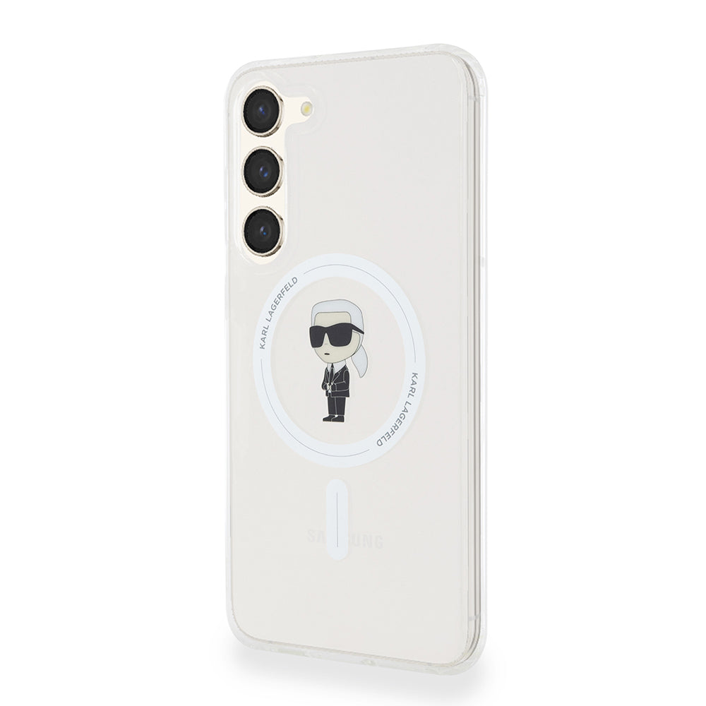 Futrola MagSafe za Samsung Galaxy S23+ S916, Karl Lagerfeld, IML Ikonik Karl, Providna