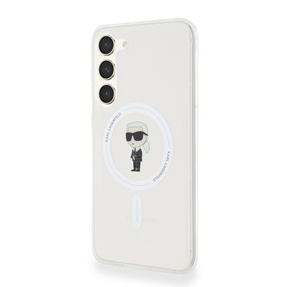 Futrola MagSafe za Samsung Galaxy S23+ S916, Karl Lagerfeld, IML Ikonik Karl, Providna