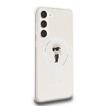Futrola MagSafe za Samsung Galaxy S23+ S916, Karl Lagerfeld, IML Ikonik Karl, Providna
