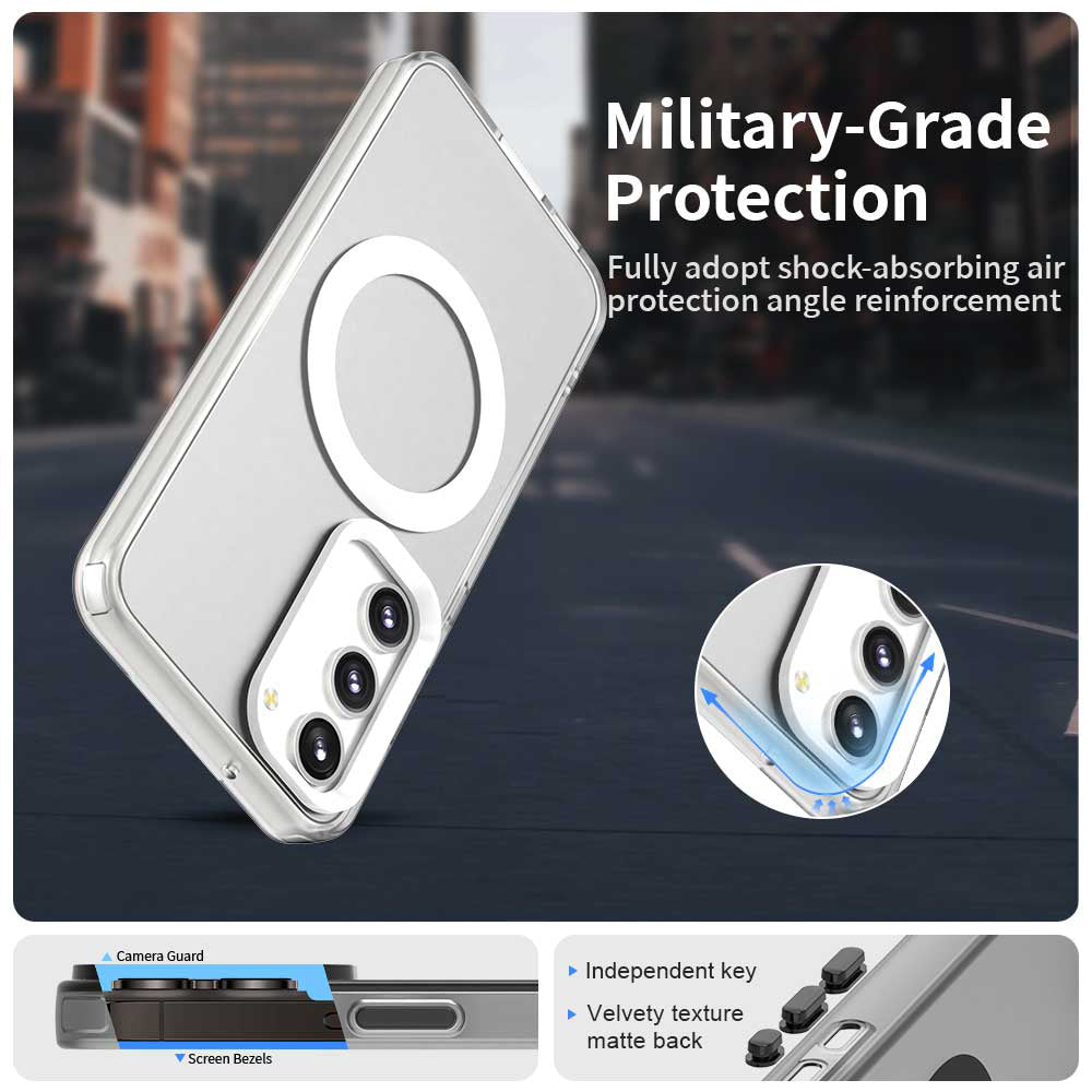 MagSafe futrola za Samsung Galaxy S23+ S916, Techsuit, CandyCase, Bela
