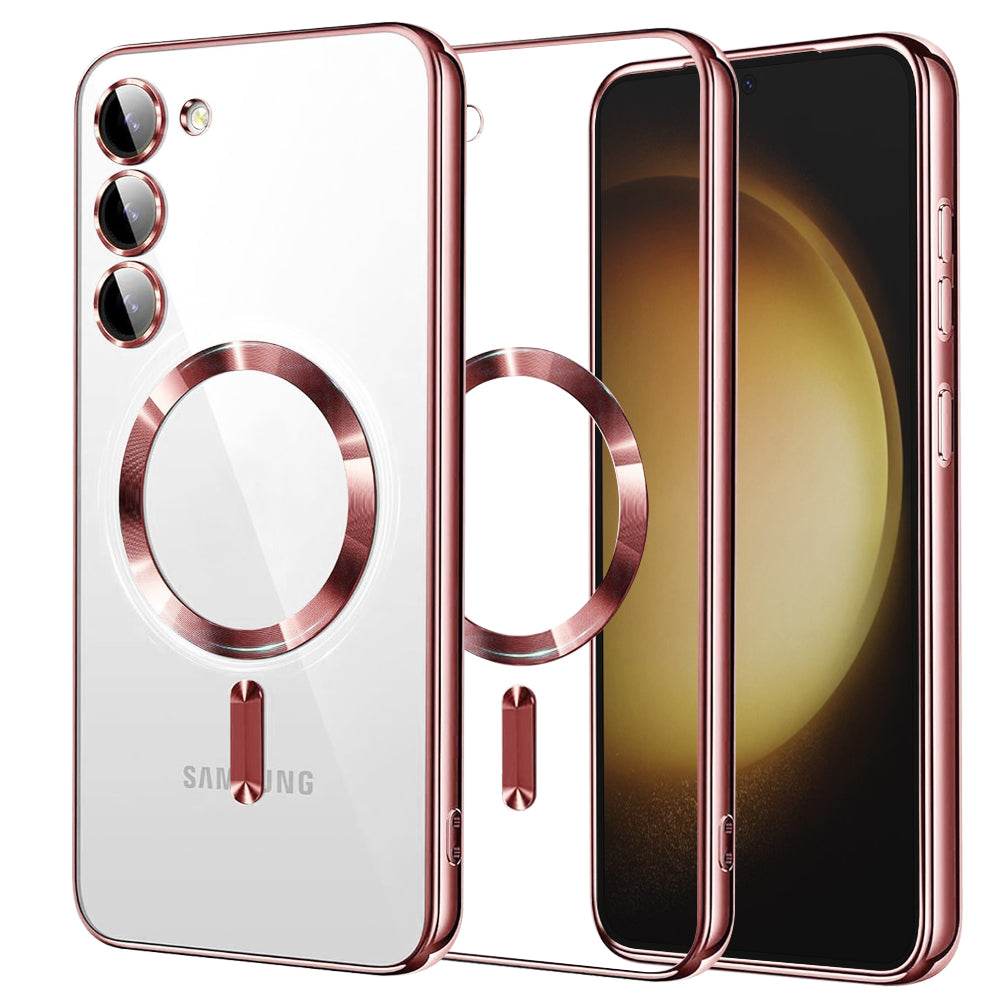MagSafe futrola za Samsung Galaxy S23+ S916, Techsuit, Luxury Crystal, Roze