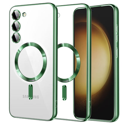 MagSafe futrola za Samsung Galaxy S23+ S916, Techsuit, Luxury Crystal, Svetlo Zelena