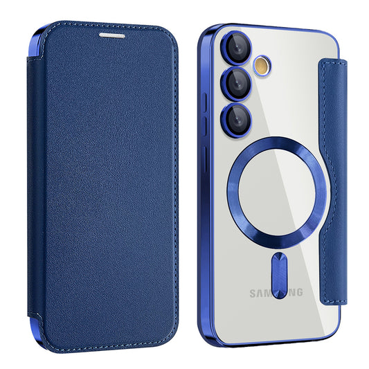 MagSafe futrola za Samsung Galaxy S23+ S916, Techsuit, SmartMag Book, Plava