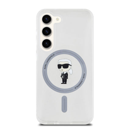 Futrola MagSafe za Samsung Galaxy S23 S911, Karl Lagerfeld, IML Ikonik Karl, Providna