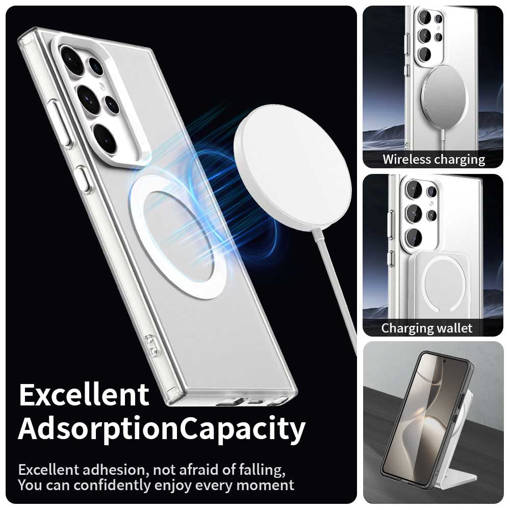 MagSafe futrola za Samsung Galaxy S23 Ultra S918, Techsuit, CandyCase, Bela