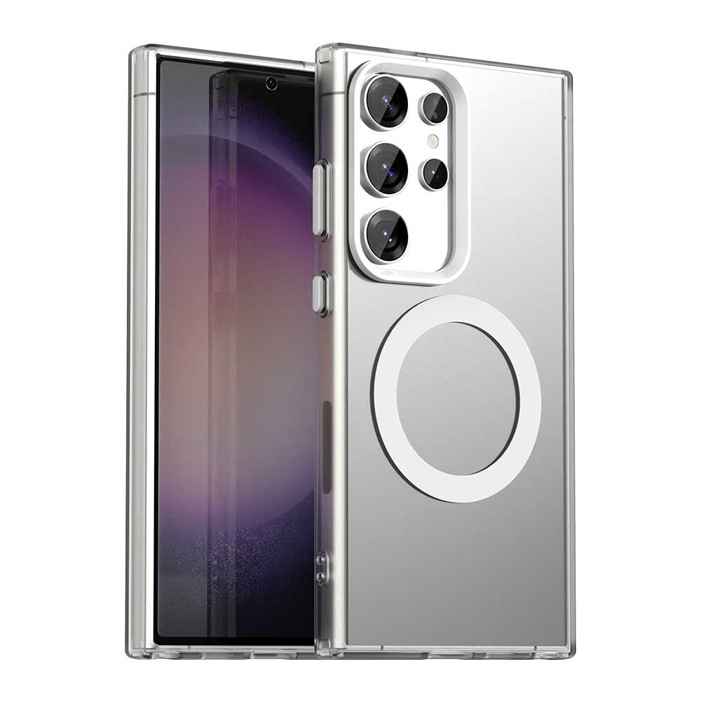 MagSafe futrola za Samsung Galaxy S23 Ultra S918, Techsuit, CandyCase, Bela