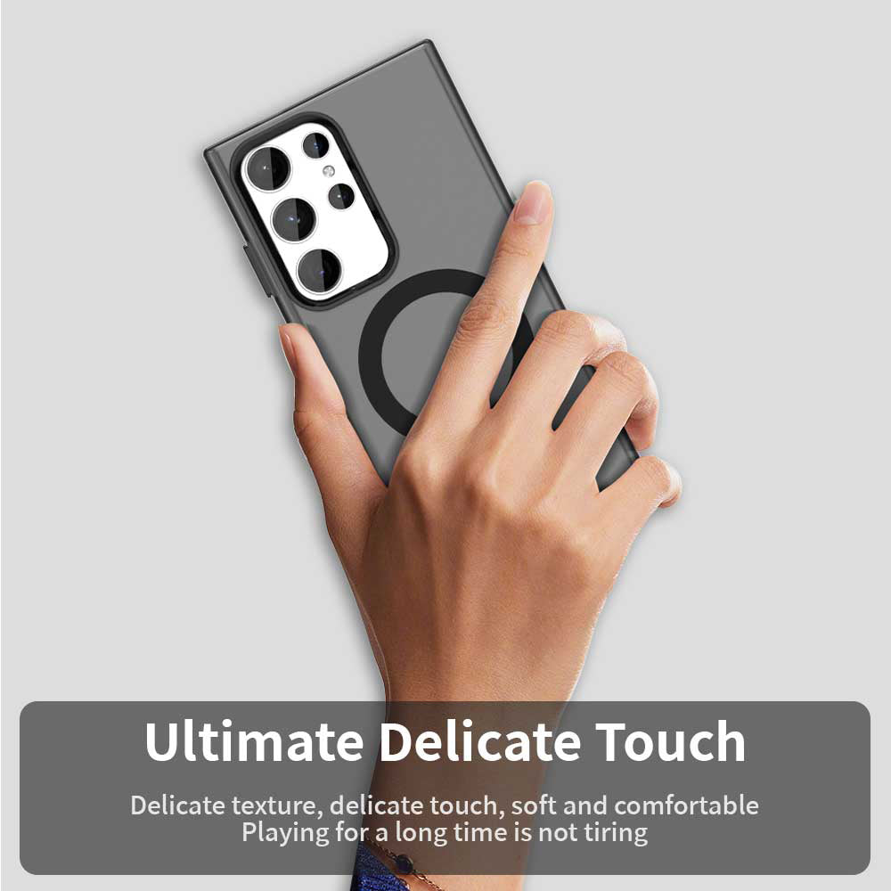 MagSafe futrola za Samsung Galaxy S23 Ultra S918, Techsuit, CandyCase, Crna