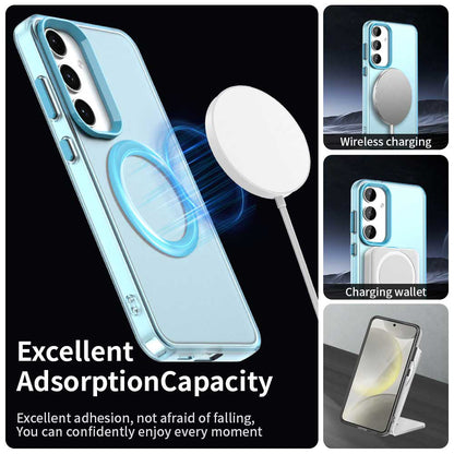 MagSafe futrola za Samsung Galaxy S24 FE S721, Techsuit, CandyCase, Plava