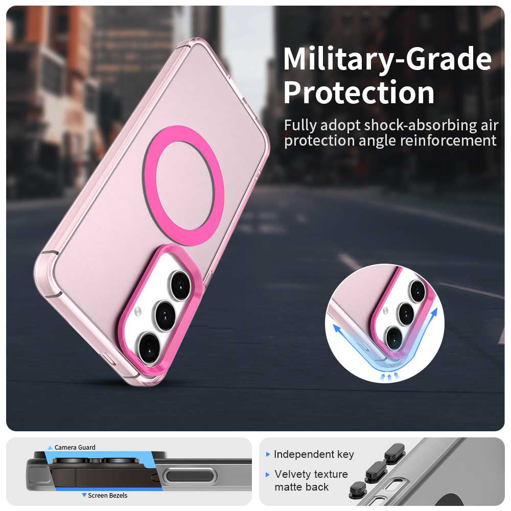 MagSafe futrola za Samsung Galaxy S24 FE S721, Techsuit, CandyCase, Roze