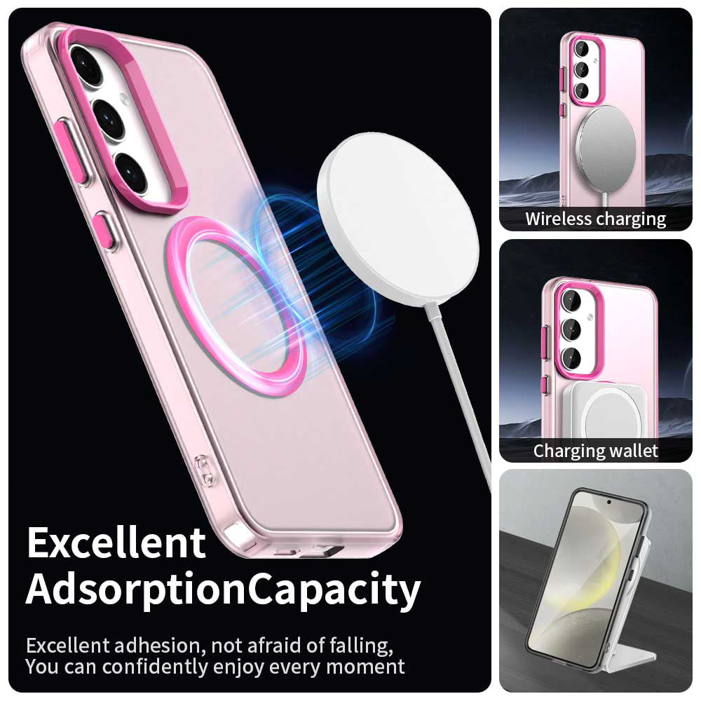 MagSafe futrola za Samsung Galaxy S24 FE S721, Techsuit, CandyCase, Roze
