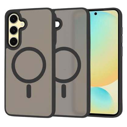 Futrola MagSafe za Samsung Galaxy S24 FE S721, Techsuit, HaloFrost, Crna