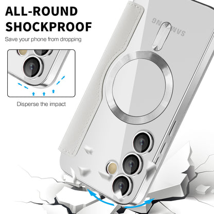 MagSafe futrola za Samsung Galaxy S24+ S926, Techsuit, SmartMag Book, Siva