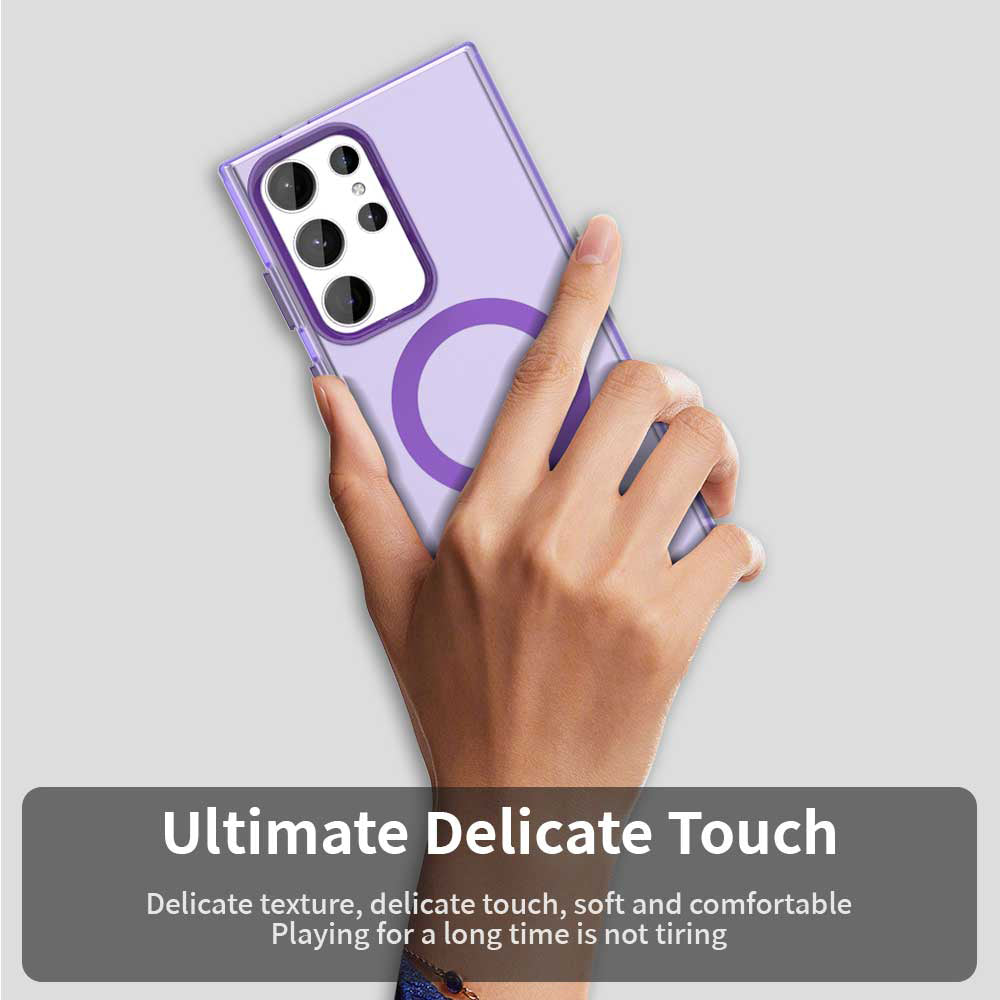 MagSafe futrola za Samsung Galaxy S24 Ultra S928, Techsuit, CandyCase, Ljubičasta