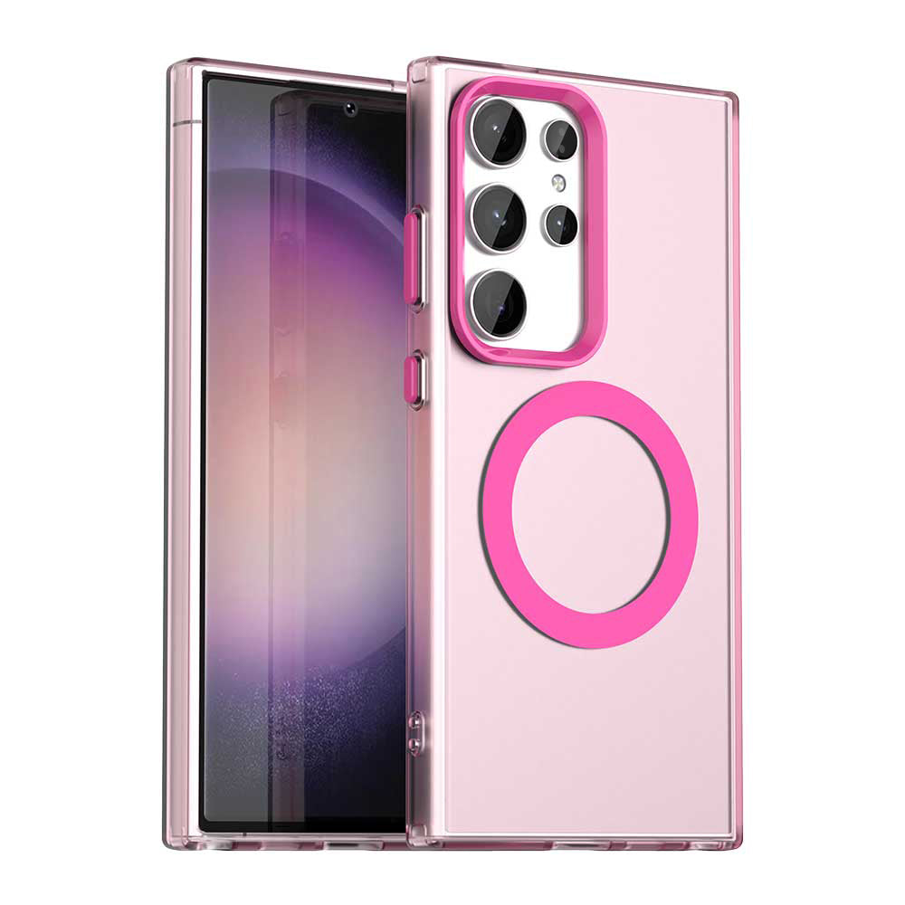 MagSafe futrola za Samsung Galaxy S24 Ultra S928, Techsuit, CandyCase, Roze
