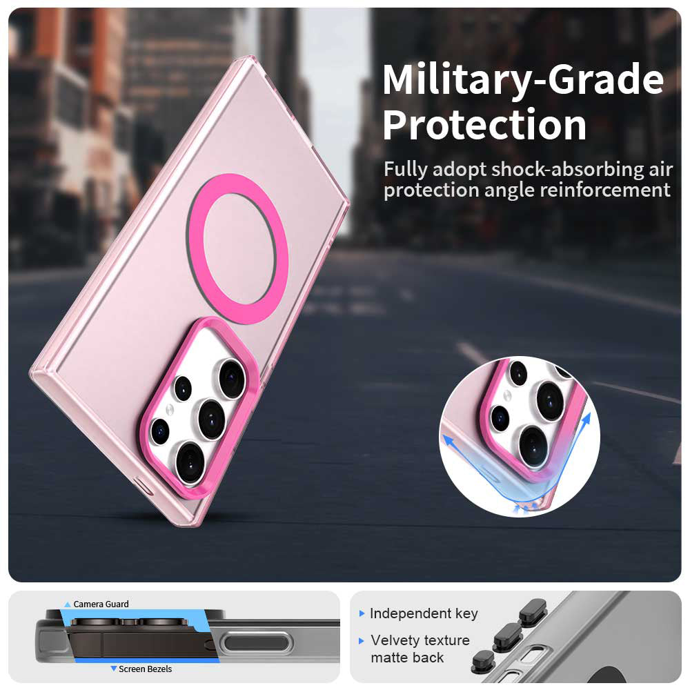 MagSafe futrola za Samsung Galaxy S24 Ultra S928, Techsuit, CandyCase, Roze
