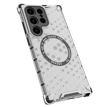 MagSafe futrola za Samsung Galaxy S24 Ultra S928, Techsuit, HoneyComb Shield, Crna