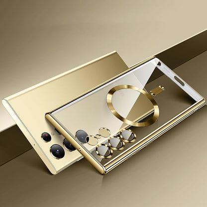 MagSafe futrola za Samsung Galaxy S24 Ultra S928, Techsuit, Luxury Crystal, Srebrna