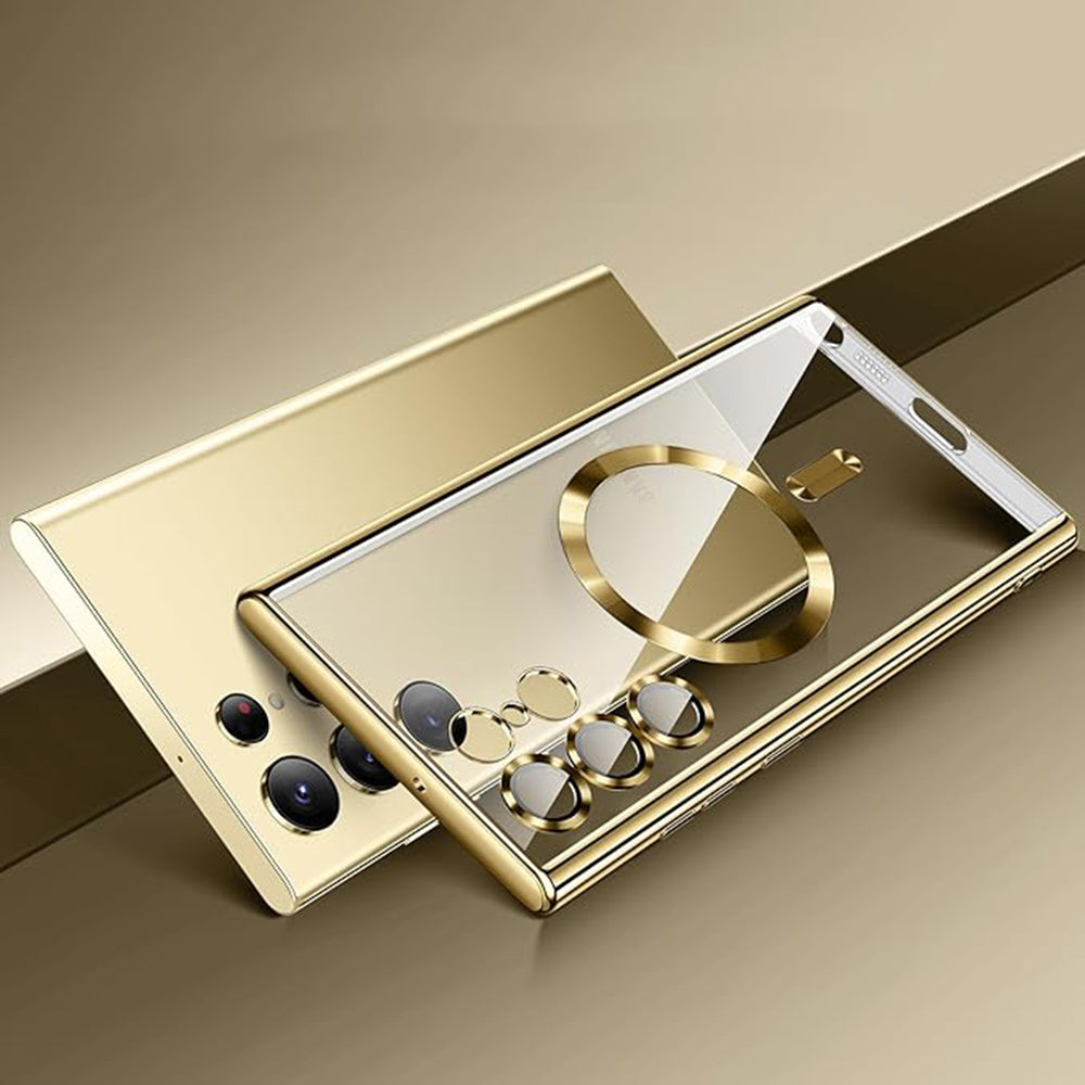 MagSafe futrola za Samsung Galaxy S24 Ultra S928, Techsuit, Luxury Crystal, Svetlo Ljubičasta