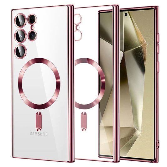 MagSafe futrola za Samsung Galaxy S24 Ultra S928, Techsuit, Luxury Crystal, Roze
