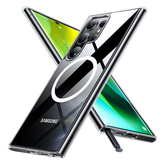 Futrola MagSafe za Samsung Galaxy S24 Ultra S928, Torras, Diamond, Transparentna