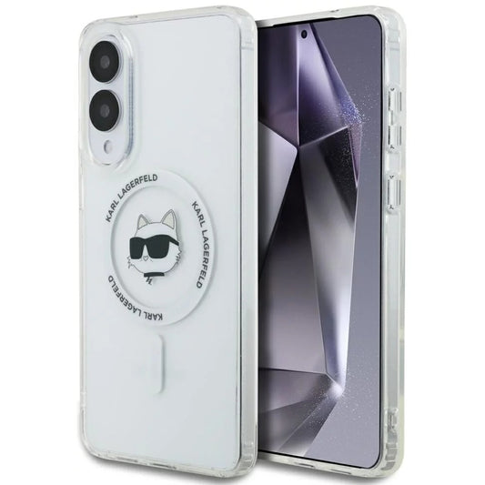 Futrola MagSafe za Samsung Galaxy S25 Edge S937, Karl Lagerfeld, IML Choupette's Head, Bela