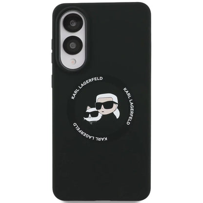 Futrola MagSafe za Samsung Galaxy S25 Edge S937, Karl Lagerfeld, Silicone Double Heads, Crna
