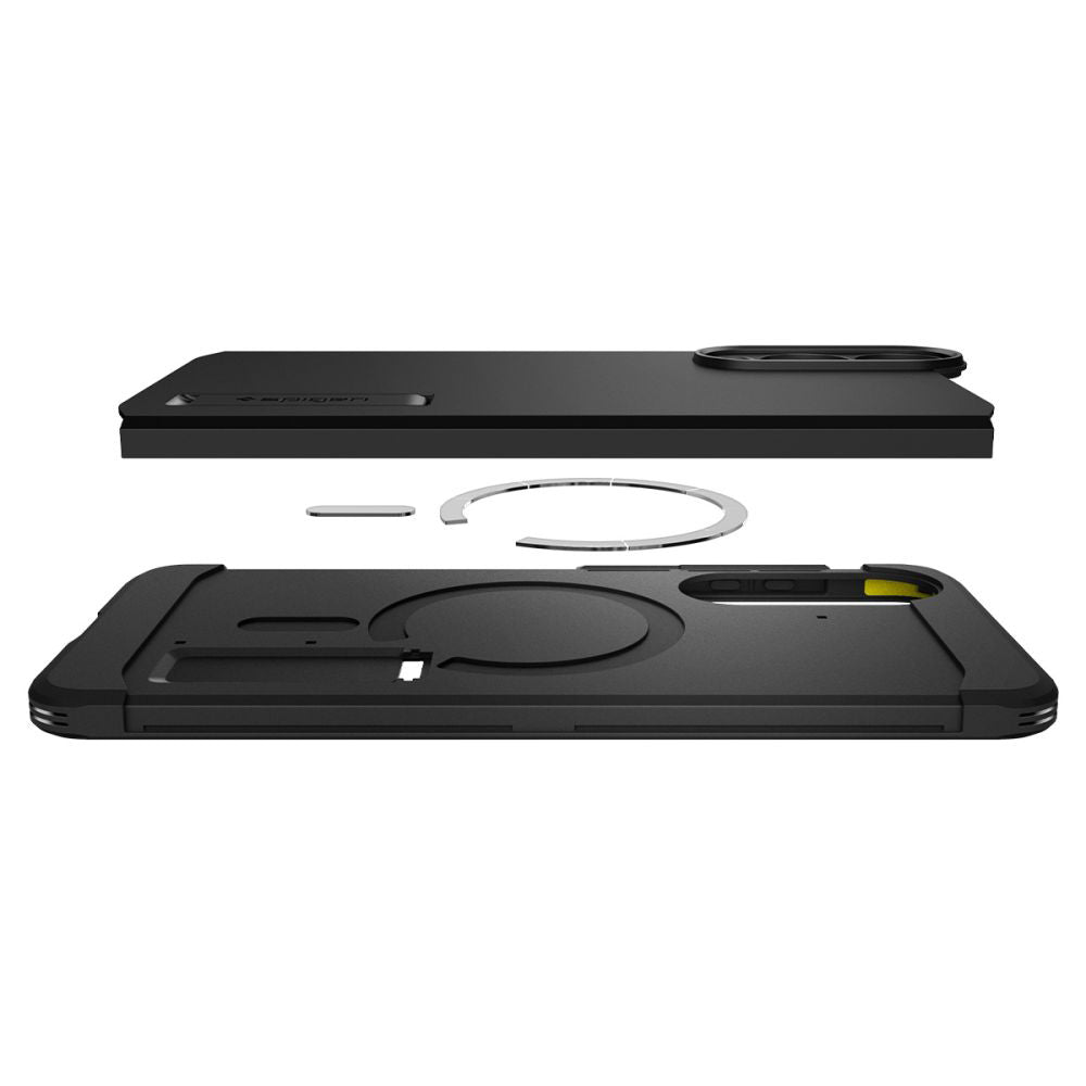 Futrola MagSafe za Samsung Galaxy S25 Edge S937, Spigen, Tough Armor, Crna ACS09422